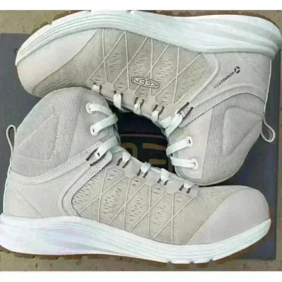 KEEN Vista Energy Ws Sz 8 W Birch Brown Composite Toe Slip Resistant Hike Work - Picture 4 of 8